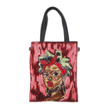 Melanin Queen Reversible Sequin Tote Bag - (Blk/Red)