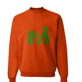 Too Rich Orange & Green Sweatshirt (Unisex)